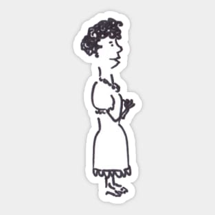 Neighbourly Lady Sticker